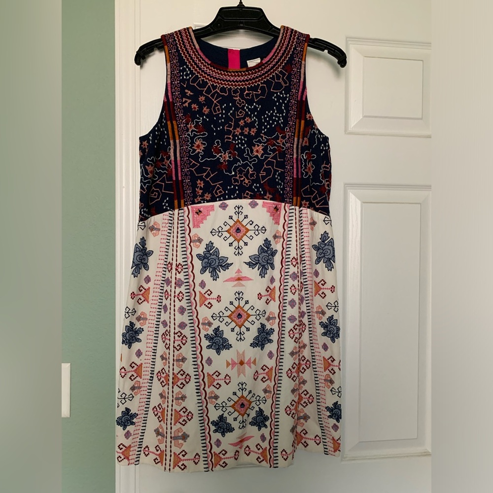 Anthropologie akemi & kin Paname colorblocked dress.